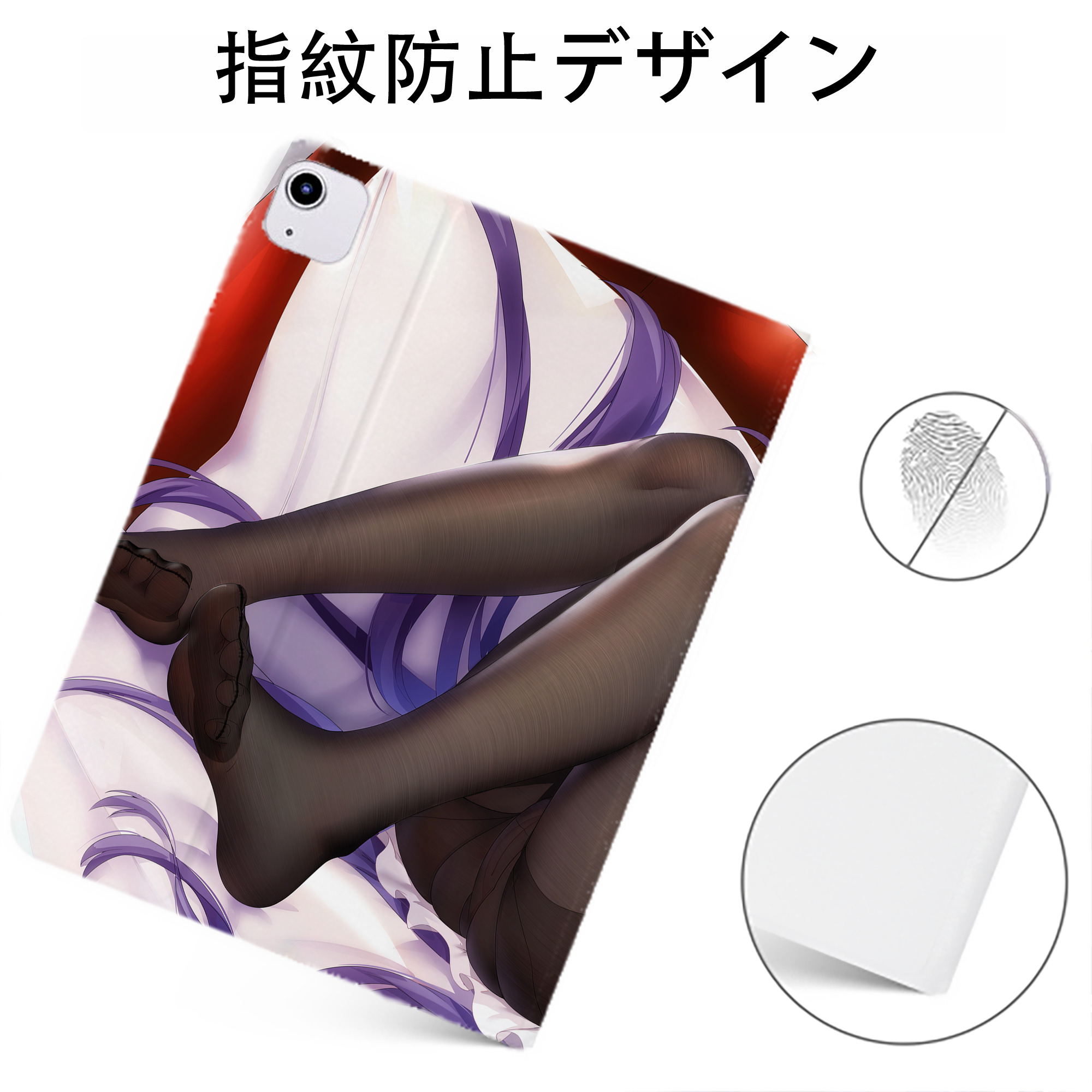 げんし神 genshin IPadケース ペンホルダー付き ブックスタイルデザイン